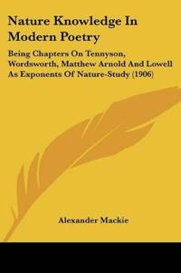 Bokomslag för "Nature Knowledge In Modern Poetry"