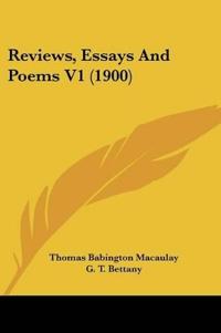 Reviews, Essays And Poems V1 (1900)