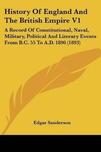 Kirjan kansi "History Of England And The British Empire"
