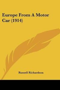 Bokomslag for "EUROPE FROM A MOTOR CAR"