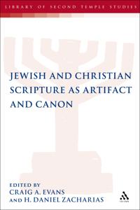 Kirjan kansi "Jewish and Christian Scripture as Artifact and Canon"