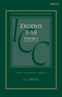 Kirjan kansi "Exodus 1-18: A Critical and Exegetical Commentary"