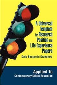 Bokomslag för "A Universal Template for Research Position and Life Experience Papers"