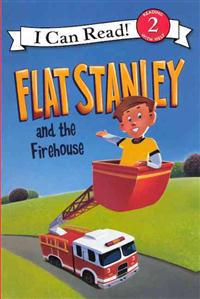 Kirjan kansi "Flat Stanley and the Firehouse"