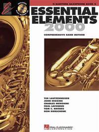 Essential Elements for Band Book 2 with Eei Baritone Saxophone Method Book Concert Band Sheet Music and Online Audio Hal Leonard Beginner and Intermed