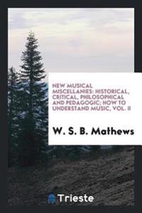 Bokomslag för "New Musical Miscellanies"
