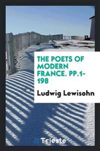 The Poets of Modern France. pp.1-198