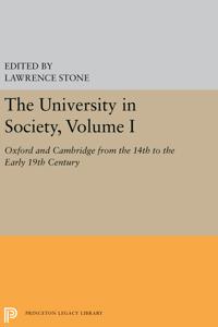 Bokomslag för "The University in Society, Volume I"