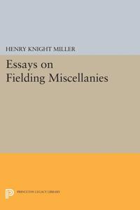 Bokomslag for "Essays on Fielding Miscellanies"