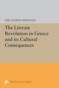 Bokomslag för "The Literate Revolution in Greece and its Cultural Consequences"