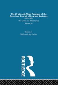 The Uralic and Altaic Program of the American Council of Learned Societies