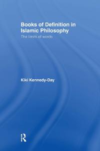 Books of Definition in Islamic Philosophy