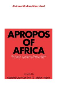 Apropos of Africa