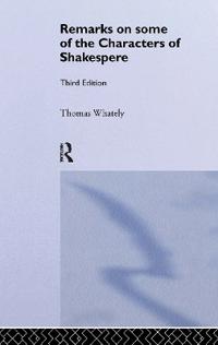Kirjan kansi "Remarks on Some of the Characters of Shakespeare"