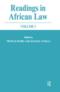Readings in African Law Cb