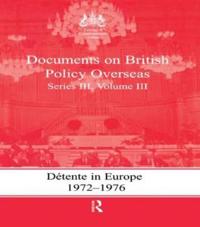 Kirjan kansi "Detente in Europe, 1972-1976"