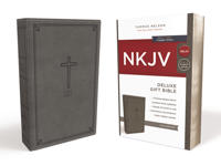 NKJV, Deluxe Gift Bible, Leathersoft, Gray, Red Letter, Comfort Print