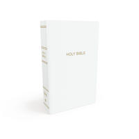 NKJV, Gift and Award Bible, Leather-Look, White, Red Letter, Comfort Print