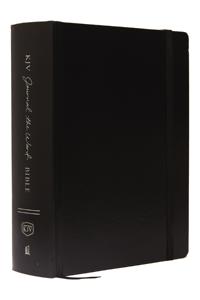 KJV Large Print Bible, Journal the Word, Reflect, Journal or Create Art Next to Your Favorite Verses (Black Hardcover, Red Letter, Comfort Print: King James Version, Holy Bible)