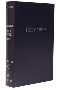 KJV, Pew Bible, Large Print, Hardcover, Blue, Red Letter, Comfort Print