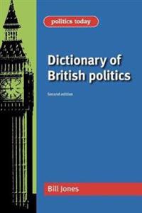 Kirjan kansi "Dictionary of British Politics"