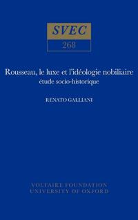 Rousseau, le luxe et l'idéologie nobiliaire