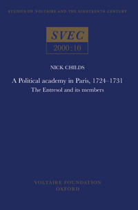 Political Academy in Paris, 1724 - 1731
