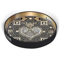 Christian Lacroix Atout Coeur Round Lacquer Tray
