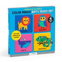 Animals Of The World Color Magic Bath Book Set