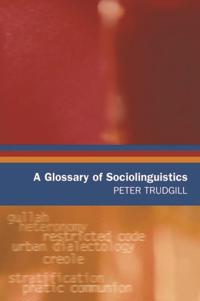 Kirjan kansi "A Glossary of Sociolinguistics"