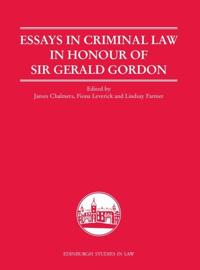 Bokomslag för "Essays in Criminal Law in Honour of Sir Gerald Gordon"