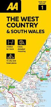 AA Road Map The West Country & South Wales
