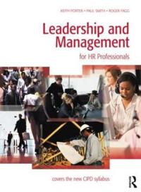 Leadership and Management for HR Professionals