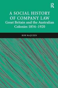 Bokomslag for "A Social History of Company Law"
