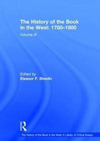 Bokomslag för "The History of the Book in the West: 1700?1800"