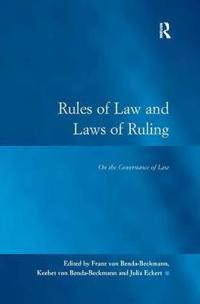 Kirjan kansi "Rules of Law and Laws of Ruling"