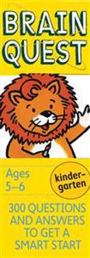 Bokomslag för Brain Quest Kindergarten Q&A Cards: 300 Questions and Answers to Get a Smart Start. Curriculum-Based! Teacher-Approved!