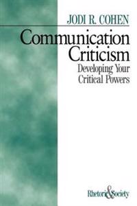 Bokomslag för "Communication Criticism"