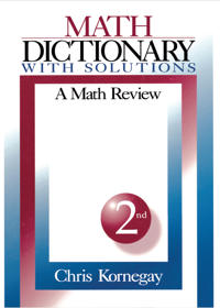 Bokomslag för "Math Dictionary With Solutions"