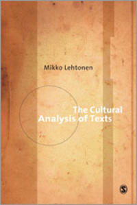 Bokomslag for "The Cultural Analysis of Texts"