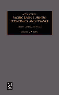 Kirjan kansi "Advances in Pacific Basin Business, Economics and Finance"