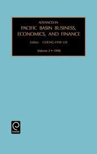 Kirjan kansi "Advances in Pacific Basin Business, Economics and Finance"
