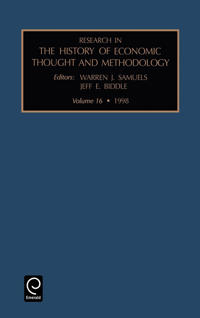 Bokomslag för "Research in the History of Economic Thought and Methodology"