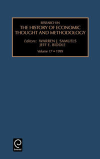 Bokomslag för "Research in the History of Economic Thought and Methodology"