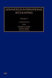 Kirjan kansi "Advances in International Accounting"
