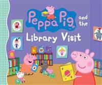 Peppa Pig and the Library Visit: (Children's Picture Book about Going to the Library with Reversible Coloring Poster for Toddlers, Preschoolers, and K