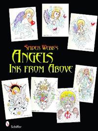 Spider webbs angels - ink from above