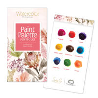 Watercolor the Easy Way Paint Palette Portfolio Flowers
