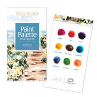 Watercolor the Easy Way Paint Palette Portfolio Coastal
