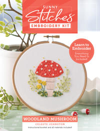 Sunny Stitches Embroidery Kit Woodland Mushroom